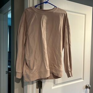 Lululemon blush pink oversized crew